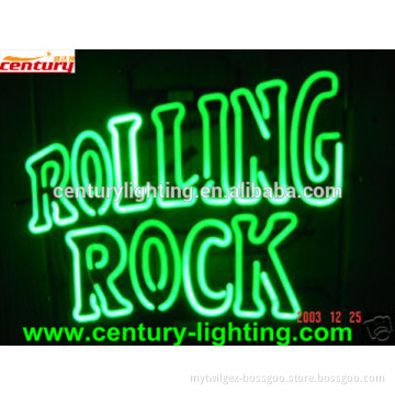 Rolling rock neon sign